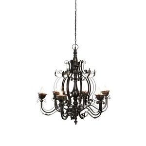 Grayson Lane 6-Light Black Metal Chandelier by Roche River Decor Ceiling Light